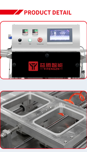 Machine <span class=keywords><strong>d</strong></span>'emballage de scellage sous atmosphère modifiée alimentaire industrielle avec chasse de gaz MAP machine de scellage de plateau de remplissage <span class=keywords><strong>d</strong></span>'azote sous vide - Product Image 4