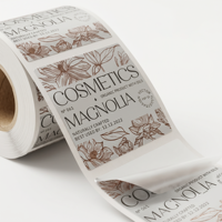 Étiquettes autocollantes personnalisées imperméables argentées brillantes pour bouteilles cosmétiques, shampooings, gels douche et produits chimiques quotidiens