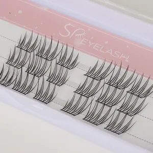 SP EYELASH Faux Mink Diy Cluster Lash Natural Diy Segment C D Curl Lash Clusters Private Label Wholesale Diy Pre-Cut Extensions