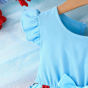 Abbigliamento estivo floreale casual 2-3 anni abbigliamento neonato abiti da bambina abiti da bambina per bambine abbigliamento per bambini <span class=keywords><strong>vestito</strong></span> design - Product Image 2