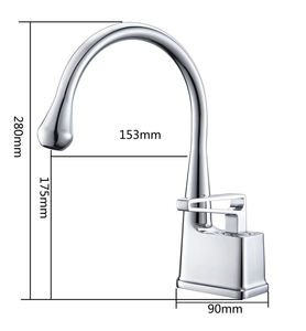 New Design 59-1brass Kitchen Sink Faucet Kitchen Application Water Tap with Hollow Round Handle - Product Image 6