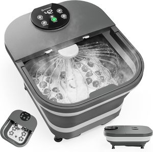 Massaggiatore Elettrico per Piedi con Calore, Massaggio Automatico Rotante, Temperatura Regolabile, Spray d'Acqua a 180°, Grande Dimensione - Product Image 1
