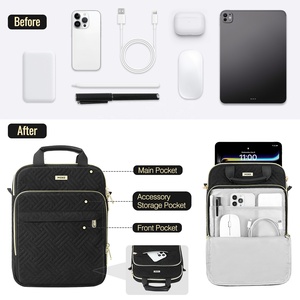 Borsa a tracolla a tracolla a protezione completa con bordo robusto MoKo borsa imbottita protettiva <span class=keywords><strong>per</strong></span> <span class=keywords><strong>iPad</strong></span> Pro M4 13 pollici Air M2 2024 - Product Image 5