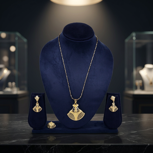 Juego de Colgantes Chapados en Oro de 14K, 18K, 24K al por Mayor, Juego de Colgantes de Latón, Joyería de Moda, Regalo de Joyería Elegante para Bodas - Product Image 3