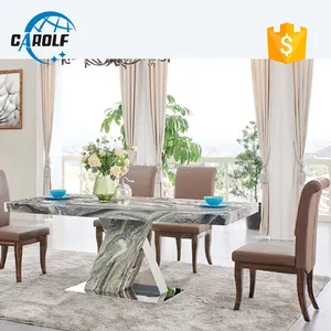 Dining Room Furniture Metal Base 10 Seater Marble Dining Table With Low Price