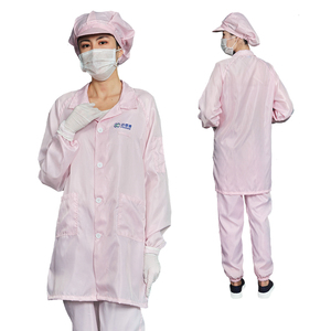 5 شبكة البوليستر القطن labcoat <span class=keywords><strong>ESD</strong></span> ملابس السلامة غرف الأبحاث معطف الاستاتيكيه الأبيض <span class=keywords><strong>ESD</strong></span> سموك الاستاتيكيه - Product Image 2