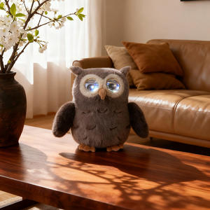 Hibou Interactif Intelligent avec IA, Dialogue Vocal, Double Œil, Émotions, pour WIFI, Peluche Super Douce - Product Image 3