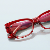Lunettes anti-lumière bleue transfrontalières Modèle 2249, branches larges, montures en verre clair de haute qualité, motif géométrique punk