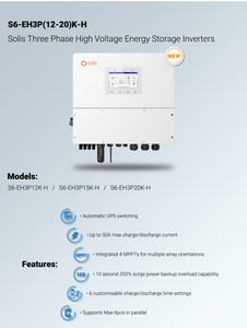 Inversor <span class=keywords><strong>Solar</strong></span> Híbrido Solis de 12kw 15kw 20kw Trifásico de Alto Voltaje con Almacenamiento de Energía S6-EH3P(12-20)K-H, Sistema de Inversor <span class=keywords><strong>Solar</strong></span> Híbrido - Product Image 5