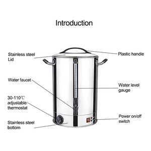 Commercial Hot <strong>Water</strong> Urn <strong>Water</strong> <strong>Boiler</strong> <strong>Water</strong> Urn <strong>Tea</strong> <strong>Boiler</strong> Stainless Steel <strong>Tea</strong> Urn 6-35 Liters Electric Mechanical Inox <strong>Boiler</strong> - Product Image 2