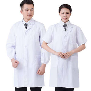 Blouse blanche laboratoire médecin uniforme médical <span class=keywords><strong>homme</strong></span> et femme médecin <span class=keywords><strong>esthéticienne</strong></span> été pharmacie infirmière uniforme - Product Image 2