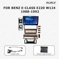 Marco de Monitor DE REPRODUCTOR DE DVD para coche Android de diseño antiguo de madera de 9 pulgadas para BENZ 1988 E220 W124 1992-GPS RGB Cable Canbus portátil