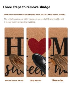 Tapete de Entrada Antiderrapante Imitação de Palmeira de <span class=keywords><strong>Coco</strong></span> para Atacado, Fácil de Cuidar, Acolchoado para Casa - Product Image 5