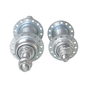 Moyeu de <span class=keywords><strong>roue</strong></span> de vélo de montagne/<span class=keywords><strong>BMX</strong></span> avant/arrière en acier durable, type écrou à boulon, avec 28 rayons et conception étanche - Product Image 5