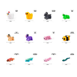 Mignon Mini Animaux Flexi Articulé 3D Imprimé Pocket Pets Nouveauté & Gag Jouets pour Enfants Fun Fidget Collectables Idée <span class=keywords><strong>Cadeau</strong></span> - Product Image 4