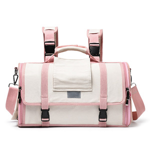 <b>Cat</b>-shaped space capsule <b>backpack</b>, canvas <b>cat</b>-themed portable <b>cat</b> carry, horizontal large capacity dog bag/pet bag. - Product Image 2