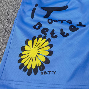 กางเกงขาสั้นเล่นกีฬาลำลองบาสเก็ตบอลผ้าแคนวาสขาสั้นวินเทจแบบทันสมัยสำหรับผู้ชายฟิตเนสแห้งเร็วคุณภาพสูง - Product Image 5