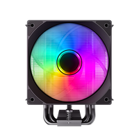 Refroidisseur de processeur ARGB à eau avec roulement à billes en cuivre GAMEMAX Sigma 550 Infinity BK 12V, boîtier d'ordinateur LED, ventilateur 120 mm 30dBA, 40 000 heures de fonctionnement