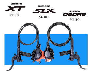 Grupo de Frenos de Disco Hidráulicos <span class=keywords><strong>SHIMANO</strong></span> <span class=keywords><strong>DEORE</strong></span> M6100 M7100 M7120 M8100 M8120, Incluye Palanca de Freno M7100 y Pinza de Freno BR-M7120 - Product Image 2