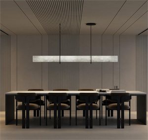 Đèn chùm trang trí nội thất hiện đại bằng đá alabaster đặt trên bàn, phù hợp cho phòng bếp, phòng ăn, phòng khách - Product Image 1