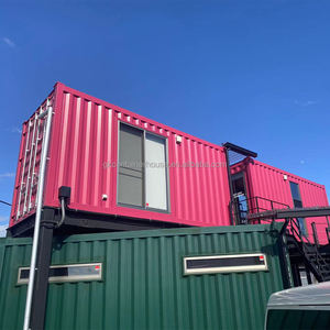 20ft wadah penyimpanan mandiri seluler gudang Shed 40ft unit penyimpanan mandiri portabel dapat ditumpuk dengan pintu rana gulung otomatis - Product Image 6
