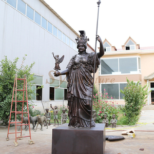 Fundición de fábrica Metal Latón <span class=keywords><strong>Diosa</strong></span> <span class=keywords><strong>Atenea</strong></span> Escultura <span class=keywords><strong>Estatua</strong></span> de bronce de tamaño real para decoración de jardín - Product Image 1
