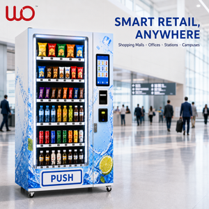 Distributore Automatico Refrigerato Commerciale per Snack e Bevande, Macchina Distributrice Intelligente con Pagamento in Contanti, Monete e Carte, <span class=keywords><strong>Self</strong></span>-<span class=keywords><strong>Service</strong></span> - Product Image 6