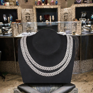 Chaîne Tennis Hip Hop en Argent 925 avec Diamants Moissanite VVS 3MM 4MM 5MM, Collier et Bracelet pour Hommes et Femmes, Bijoux Hip-hop - Product Image 1