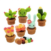 Kit de crochet fait main personnalisé - Série végétale, ornements décoratifs en fibre acrylique d'Anhui