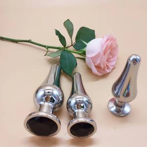 Bouchons anaux vaginaux en métal <span class=keywords><strong>3D</strong></span> S/M/L pour femmes - Jouets sexuels BDSM imperméables - Product Image 3