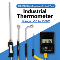 Termometer Digital TM902C Tipe K Termokopel Pengukur Suhu Industri Respon Cepat Suhu Tinggi
