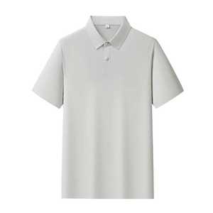 เสื้อโปโลไร้ตะเข็บ ไนลอน แอนตี้แบคทีเรีย ยูนิเซ็กซ์ ชุดทำงานฤดูร้อน ชุดยูนิฟอร์มบริษัทสั่งทำ สีขาว เทา น้ำเงินเข้ม เขียว ดำ - Product Image 2