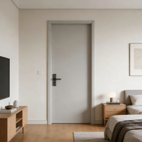 Porte de chambre de villa qui bloque le bruit de la piscine et des fêtes |   Finition laquée peinte 35 dB, feuille de 58 mm, garantie de 2 ans