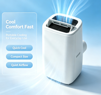 Aire Acondicionado Portátil Eléctrico Airwens para el Hogar, 14000 BTU, Ahorro de Energía, para Todas las Estaciones, con Kit Completo de Manguera de Extracción