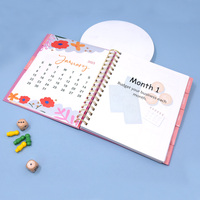 Carnet à spirale A6 avec impression de logo personnalisé, rechargeable, couverture en tissu, fil à coudre, journal quotidien, agenda, planificateur d'usine