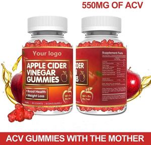2022 गर्म सौंदर्य त्वचा देखभाल वजन कम करते हुए गामी साइडर सिरका वसंत घाटी सेब देवदार गुम्मस - Product Image 2