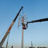 Système d'énergie éolienne à axe vertical industriel R&X RX-HV 120V 220V 380V 100KW 50KW 30KW 5KW, énergie solaire hybride triphasée