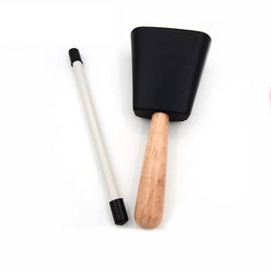 Campana de mano con mango de <span class=keywords><strong>madera</strong></span> y varilla de percusión, para crear ambiente, para niños, adultos y bebés, para entrenamiento rítmico - Product Image 4
