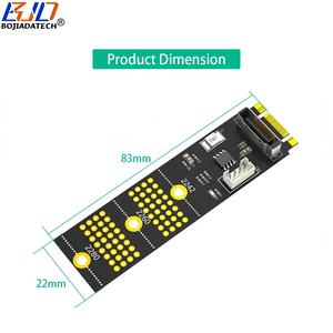 2230 2242 2260 2280 NGFF <span class=keywords><strong>M</strong></span>.2 Key B + <span class=keywords><strong>M</strong></span> interfaz a SATA 3,0 7PIN Adaptador convertidor tarjeta para disco duro de 2,5 "en Stock - Product Image 2