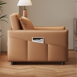 Sofá cama <span class=keywords><strong>individual</strong></span> moderno, sala de estar de tela futón convertible para, sofá cama <span class=keywords><strong>plegable</strong></span> extraíble - Product Image 3