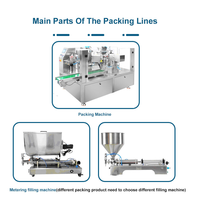 Machine d'emballage automatique de liquides pour aliments et lait en sachet Doypack