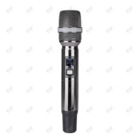 Micrófono Inalámbrico Profesional 2 en 1 con Reverberación para Karaoke, Frecuencia UHF, 2*100 Canales, Alcance de 50-80M, Micrófono Dinámico
