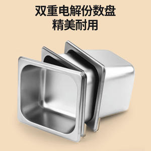 Estante de servicio inclinado de doble capa de acero inoxidable Yongkang para tiendas de té con leche, uso comercial con tapa, resistencia a la corrosión - Product Image 1