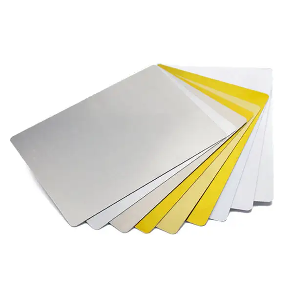Wholesale Dye Sublimation Blanks Glossy Aluminum sheets Custom Thin Metal Board Photo Panel Name Sign Plates