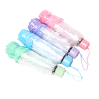 Parapluie de pluie transparent semi-automatique OEM à 8 baleines, 97 cm de diamètre, pour femmes adultes, voyages d'affaires