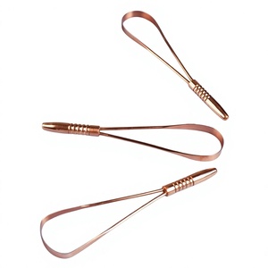 Natural Copper Tongue Cleaner Reusable Tongue Scraper For Better Oral Health And Fresh Morning Breath - Product Image 1