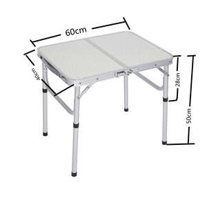 Spot ultraligero al aire libre aleación de aluminio mesa plegable camping picnic portátil barbacoa mesa puesto pequeña mesa de comedor - Product Image 4