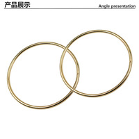 11cm métal cercle raccords poignée matériel or léger sac poignées
