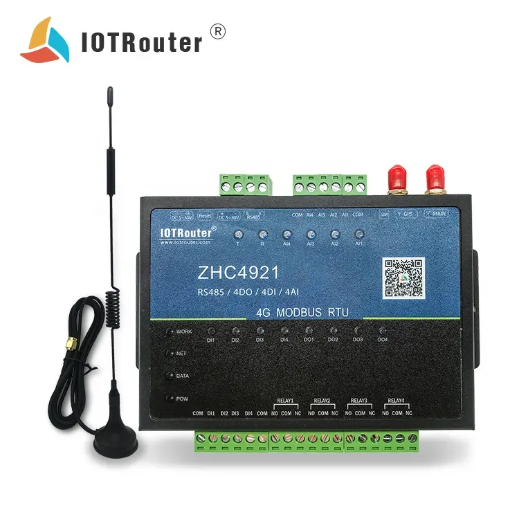 Manufactory Remote Terminal Unit Rtu Rs232 Gsm Module ZHC4921 Modem Dtu Seriële Naar Gprs Iot Router 123