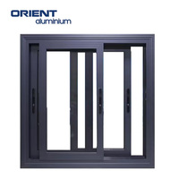 Doppel verglaste Aluminium tür und Fenster High-End-Glas Aluminium legierung Tür und Fenster Broken Bridge Schiebetür und Fenster